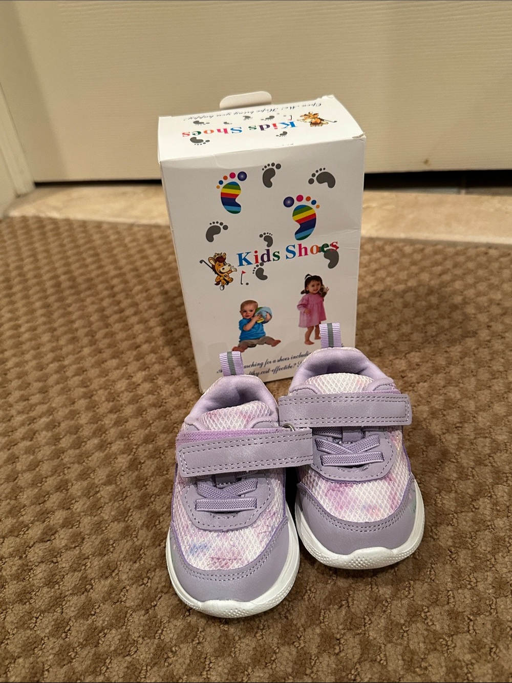 Kids Shoes Lightweight Toddler Sneakers - Lavender